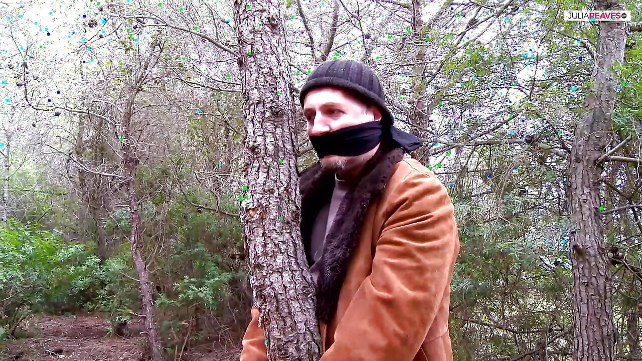 Skinny girl sucks two huge cocks then rides them hard on the ground