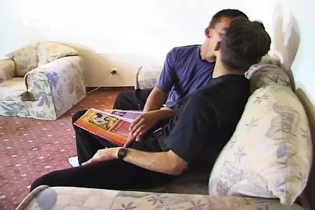 Hot French stepmom fucked by two bisexual dudes