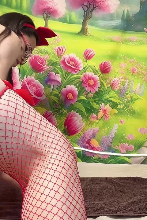 Hana in Red Outfit Cute Sexy