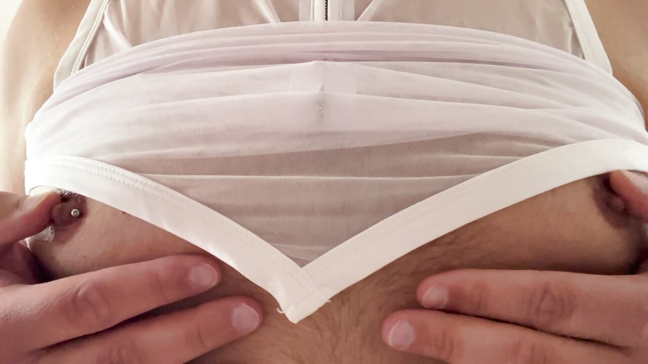 My nipples are very excited about a new underwear that hides my new piercing
