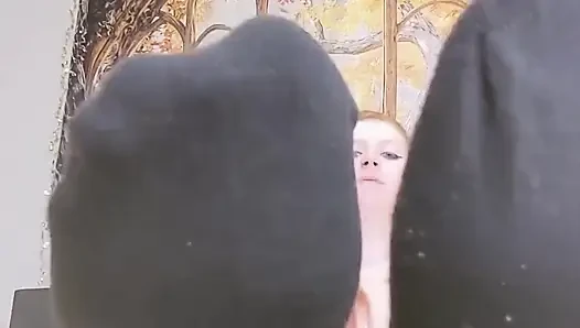 Ayak Bileği Çoraplarıma Boşal
