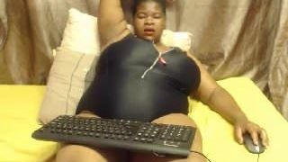 Black bbw Monster tits  webcam