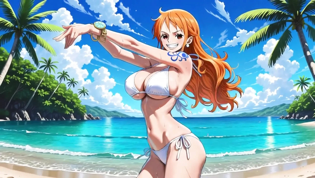 One Piece Babes - One Piece female characters dancing in bikini topless and nude