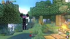 Kraf miang Minecraft - bahagian 39 dubur dengan creeper plus seluar dalam merah jambu oleh Loveskysan69
