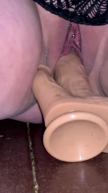 Emotional moment from "Fucked with dildo in public"