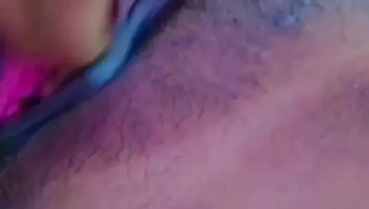 My Girl pressing her boobs and finger her horny pussy for cuck want to pregnent