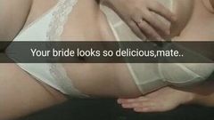 Cheating bride with big boobs Milky Mari get creampie! FULL
