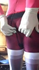 Cum on my gloves