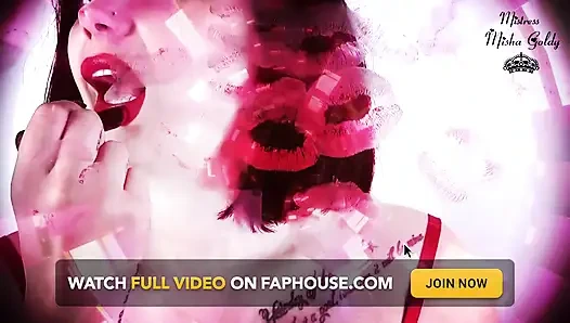 Мои красные поцелуи на тебе