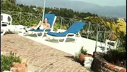 Horny with round boobs begs for dick peneteration outdoor