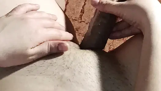 Pov - rekaman video masturbasi memek sempit dan dildo