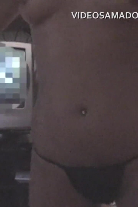 Boy records video of hot brunette taking off all clothes