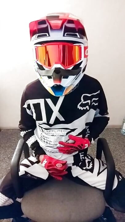 Mx Motoboy Cumming on Mx Helmet