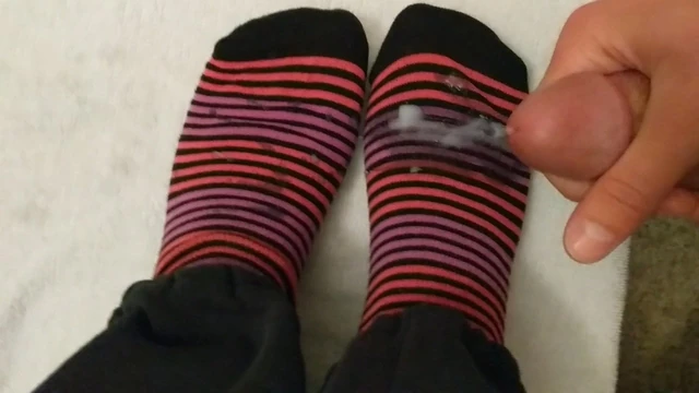 Cum on socks