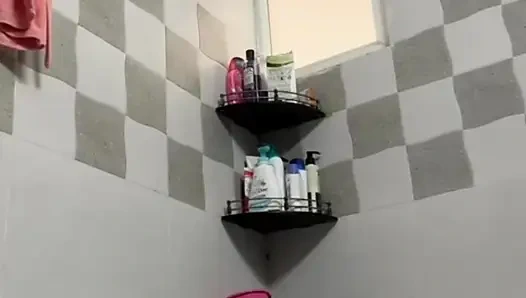 Indian Mom Shower Striptease