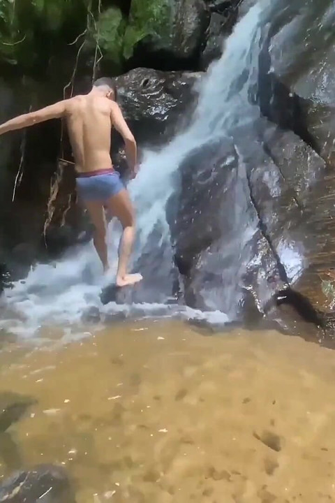Public Hiking Waterfall Fucking Caught Hardcore Anal Big Cumshot Uncut Gay Sex