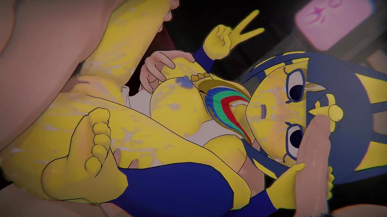 [animal Crossing] - Ankha Entering the Zone (riding the Villager & POV Zone Dance) (4k/60fps)