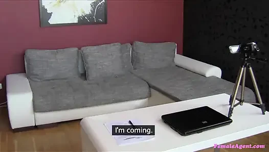 Female Agent - Cute Girl Explores Agent's Pussy in a Steamy Office Encounter