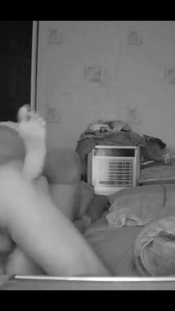 Epic moment from "Sex. Porn. Real sex. Milf wife wanted sex in bedroom at night. Husband fucked pussy in missionary and"