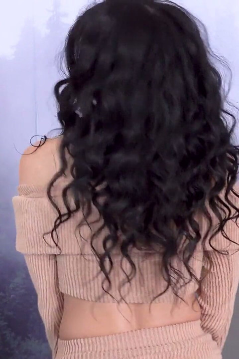 Milftrip Curly Haired Mixed MILF Cums Hard
