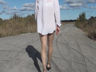 Pantyhose Outdoor part 2 of 6