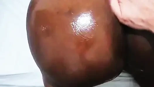 Thick Ebony Booty for White Cock