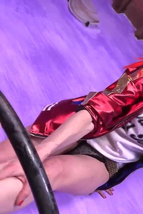 Stunning Mermaid in a Super Sexy Harley Quinn Cosplay Outfit