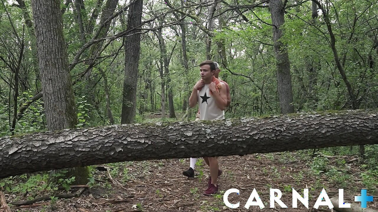 DILF Dillon Stone breeds twink stepsons bubble butt in the woods