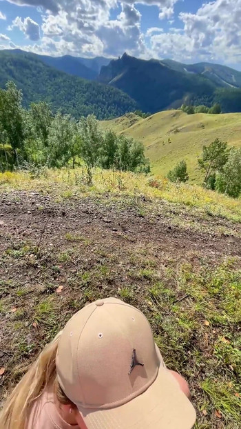 Captivating moment from "Public Fuck Fat Ass Girl While Hiking - Horny Diary Hiking"