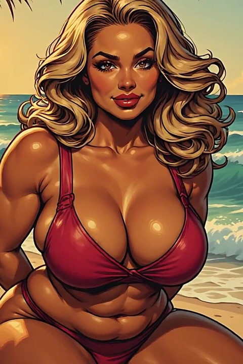 Stunning Beach Babes Ai Art