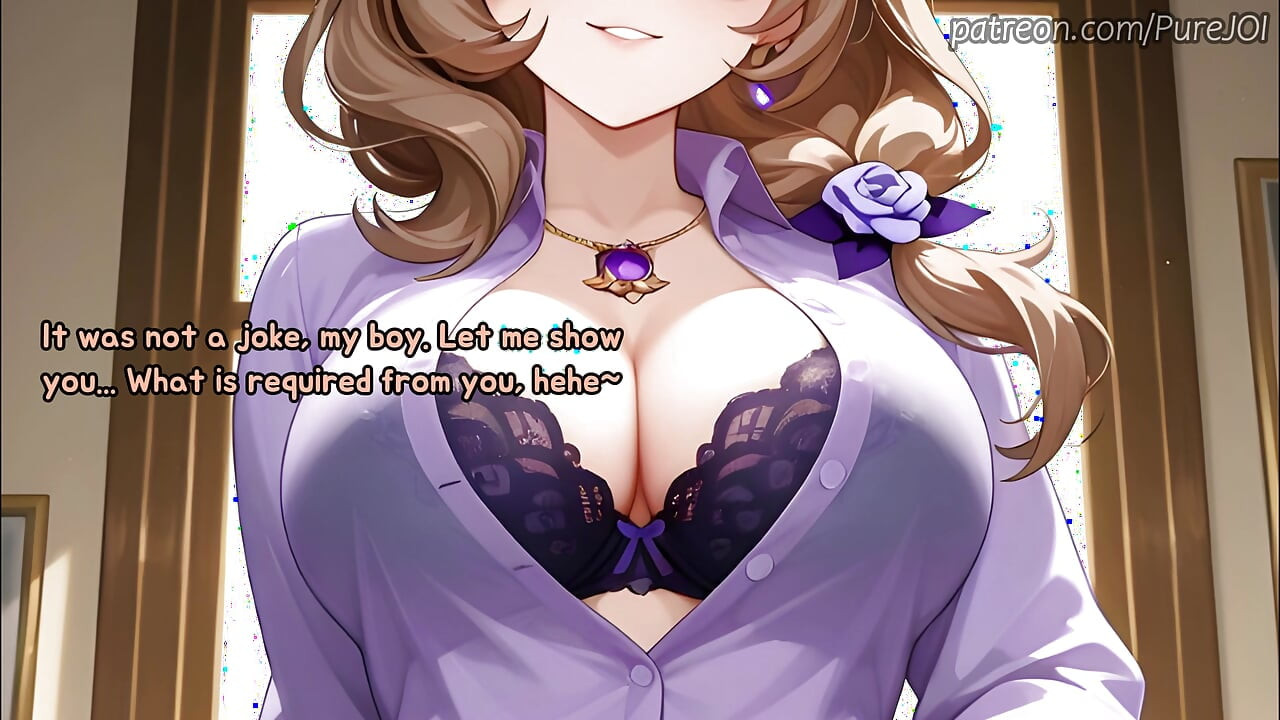 Pass 5 interviews with Genshin Impact girls to get a job (Sex JOI)
