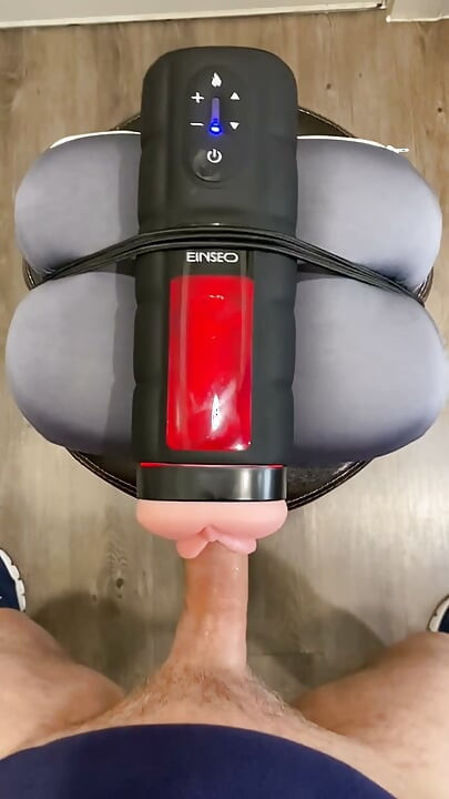 Spewing Cum with this Heated Pussy Toy