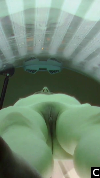 Jaw-dropping moment from "18 yo Girl came to Public Solarium with   Cams"