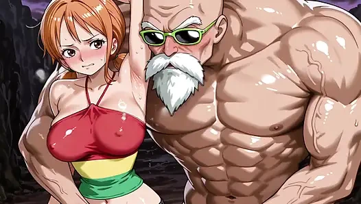 Roshi (db) x nami (op)