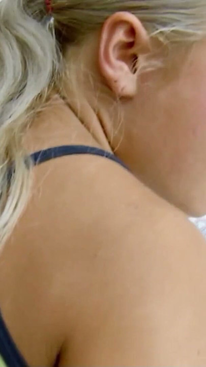 Skinny blonde beauty Step-Sister with small Tits seduce to Fuck by Big Dick Boy in Bathroom | Clip 1
