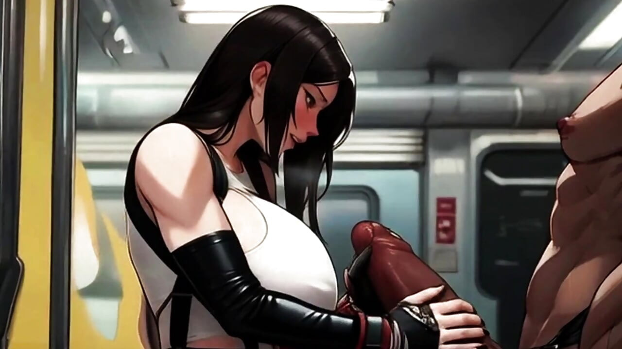 Tifa's Titties Demand Attention On The Midgar Train