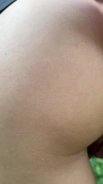 Key moment from "Stranger was with girl in the woods - POV blowjob"