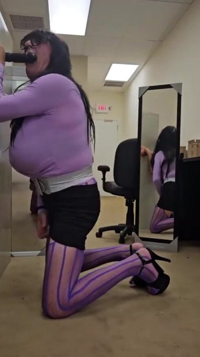 Memorable moment from "DeeDeeSlut69 Horny at the office"