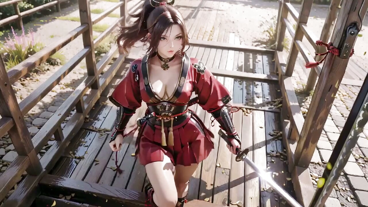 크림슨 사무라이! 태양에 무릎을 꿇고 빨간 머리 전사