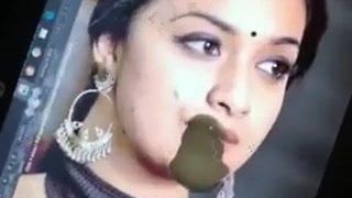 Горячая кандзи (трибьют спермы) на горячие губы Keerthy Suresh