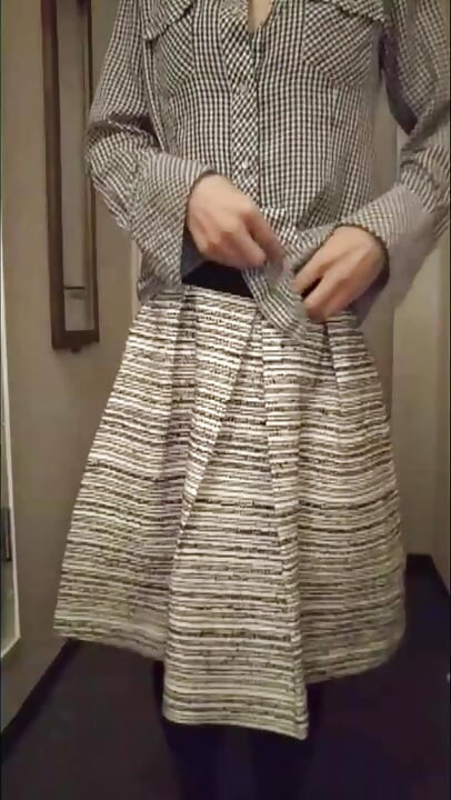 A video of a slender Asian femboy changing into various cute pairs of panties 2