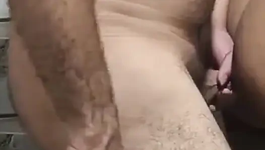 Myself and My Wife's BBW Arab in Douche Sex Hard