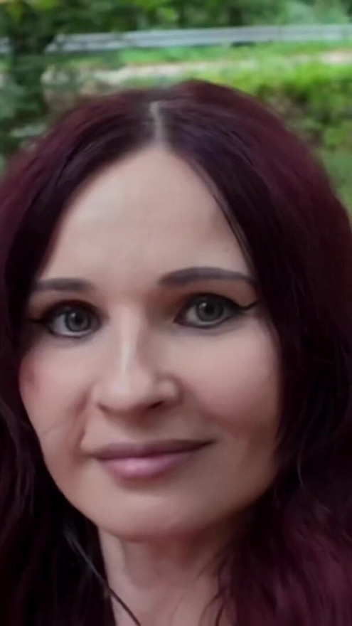 Hot MILF Jeny Smit masturbates outdoor in the woods with an anal dildo | Clip 1