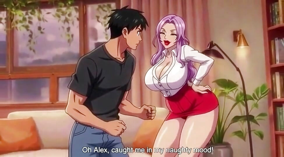 Horny stepmom grabbed by stepson when no one at home