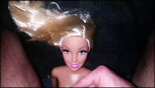 2ft barbie bebek üzerinde boşalmak