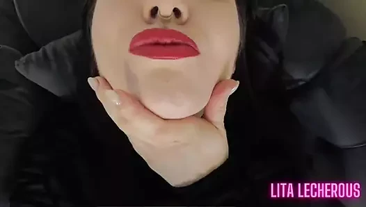 Angry Mistress Devours Tiny Slave