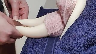 c3 - mini boneca sexual tem uma vontade louca de ordenhar meu pau