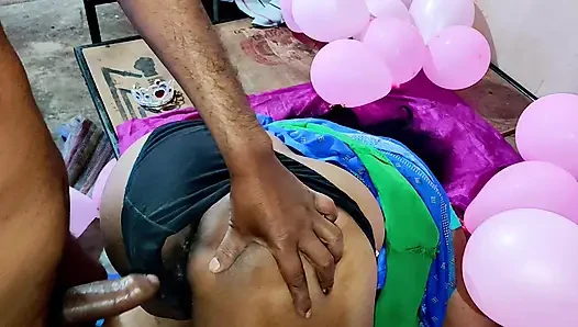 Indian Housewife on Her Birthday