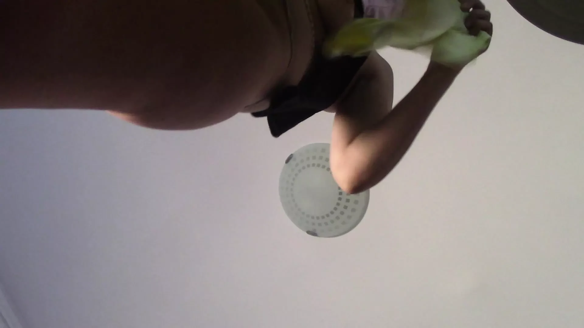 Sexy woman does naked cleaning. Brunette, hairy pussy, big ass, big tits. Sexy mom massages herself with a vibrator.
