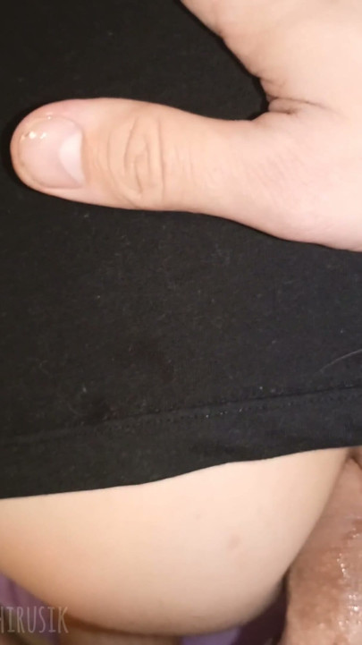 The cock is stuck in the mouth and does not climb into the ass because it is huge !!! | Clip 2